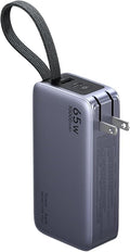 UGREEN 3-in-1 10000mAh 45W Power Bank with Foldable 65W Wall Charger | Foldable 65W wall charger. 3-in-1 potable charger, Built-in cable for iPhone 17/16, Galaxy S26/S25 by Unknown