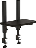 Adjustable Clamp-On Monitor Riser for Desk, Height Adjustable Monitor Stand with Space-Saving Design, Black MDF Shelf for Home Office, Workstation, and Study Setup (Black) by Unknown