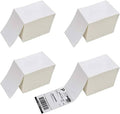 Immuson 4000 Fanfold 4 x 6 Direct Thermal Shipping Labels with Perforations, Permanent Adhesive, White Mailing Labels for Thermal Printer… (4000 Labels) by Immuson