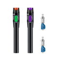 Moocci 2 Pcs Visual Fault Locator Fiber Optic Cable Tester Meter - Fiber Optic Tools Tester Detector Kit with 2 Pcs FC Male to LC Female Adapter for LC/FC/SC/ST, Network Cable Test by Moocci