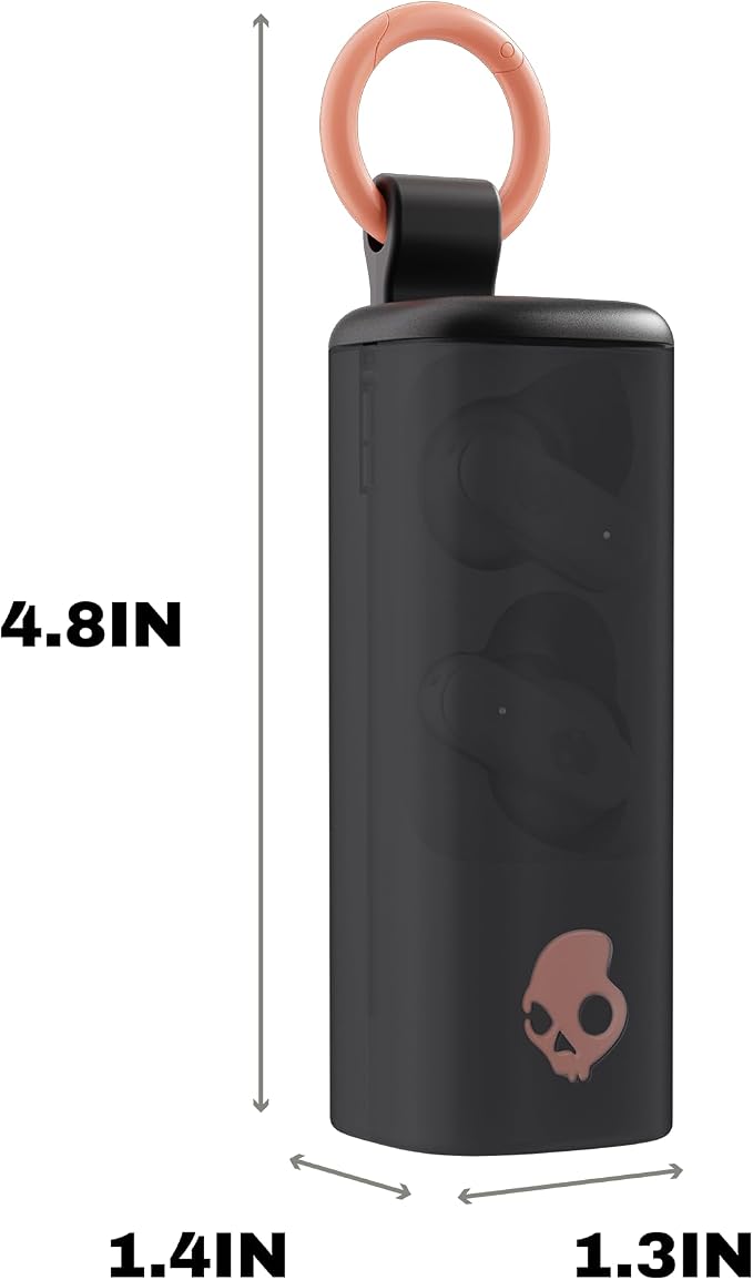 Skullcandy Dime Evo Wireless Earbuds with Clip-Anywhere Case - True Black | In-Ear Fit, Noise Isolating, 36 Hours Battery, Microphone for iPhone Android, Easy Clip-On Design, Travel, Commuting - Image 8