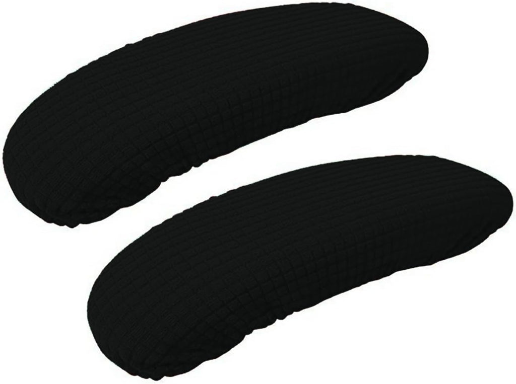 Office Chair Arm Covers,Office Chair Arm Rest Cover Gaming Chair Armrest Covers Office Removable Arm Rest Covering Elastic Chair Armrest Cover (Black, 2Pcs/Set (10-13) x (2-4) x 1.9 inches) by BAIDATONG
