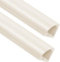 ZhiYo 15ft Corner Cable Hider for 3-5 Cords, Wall & Floor Cord Hider Beige | Self-Adhesive Cable Concealer, 5 Pack (3ft Each), Quarter Round Cable Management Raceway for Baseboards & Ceiling Corners by ZhiYo