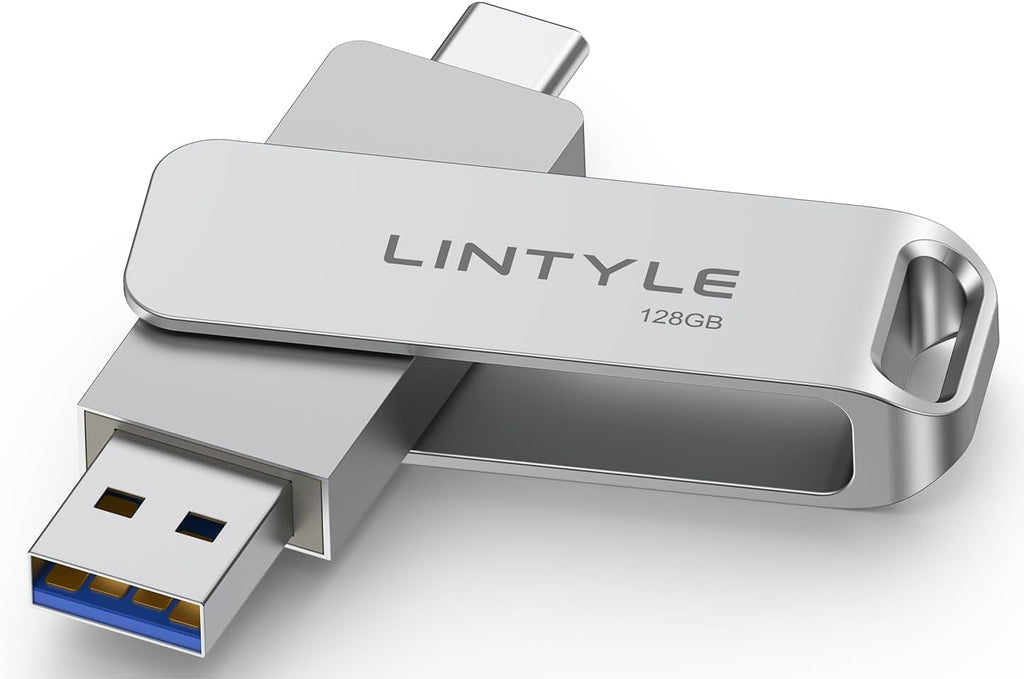128GB External SSD Up to 450MB/s Read Solid State Dual Drive by LINTYLE