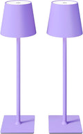 CHLORANTHUS 2 Pack Cordless Table Lamps, 3 Colors Stepless Dimming, 5000mAh Rechargeable Battery LED Desk Lamp for Bedroom/Couple Dinner/Desk/Cafe/Dining Room/Terrace by CHLORANTHUS