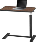 Adjustable Overbed Table with Cup Holder & Hidden Lockable Wheels by Loyoda