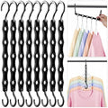 HOUSE DAY Closet Organizers and Storage 12 Pack, College Dorm Essentials | Back to School, Closet Organizers and Storage for Dorm, Apartment, Space Saving Hangers for Closet Organization - Black by HOUSEDAY