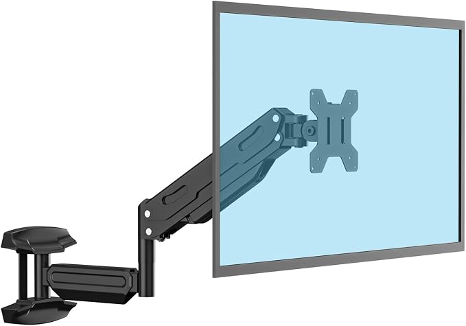 Suptek Single Wall Mount Monitor for 13-32" | Full Motion Adjustable, Gas Spring Arm, Holds up to 22lbs, VESA 75x75/100x100 by suptek