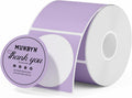 MUNBYN 2 Inch Purple Circle Thermal Labels for Business, 750 Sheets/1 Roll by MUNBYN