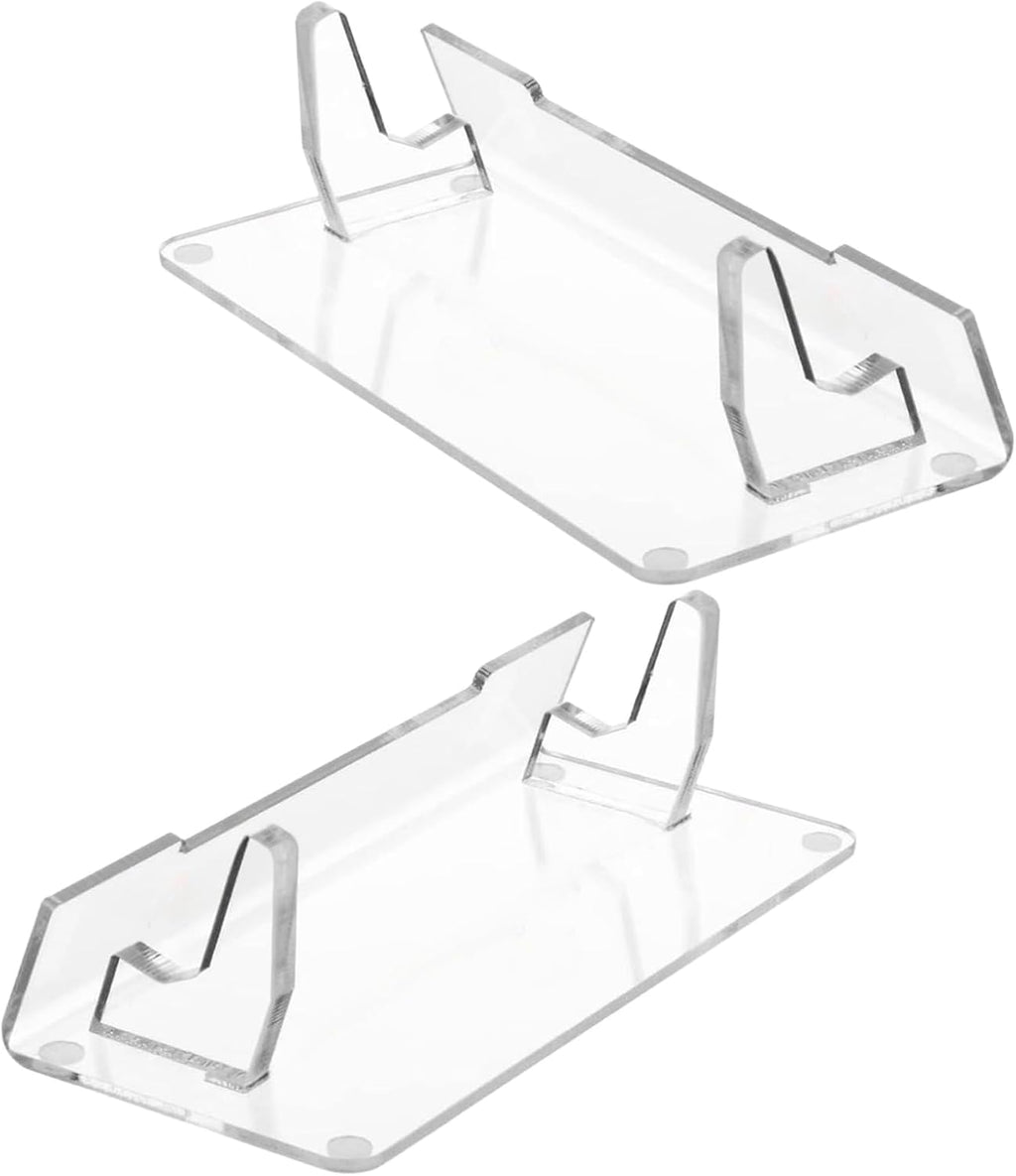 PANGBOER 2 Pcs Clear Game Console Holder and Accessories Storage Organizers High Clear Acrylic Stand - Image 4