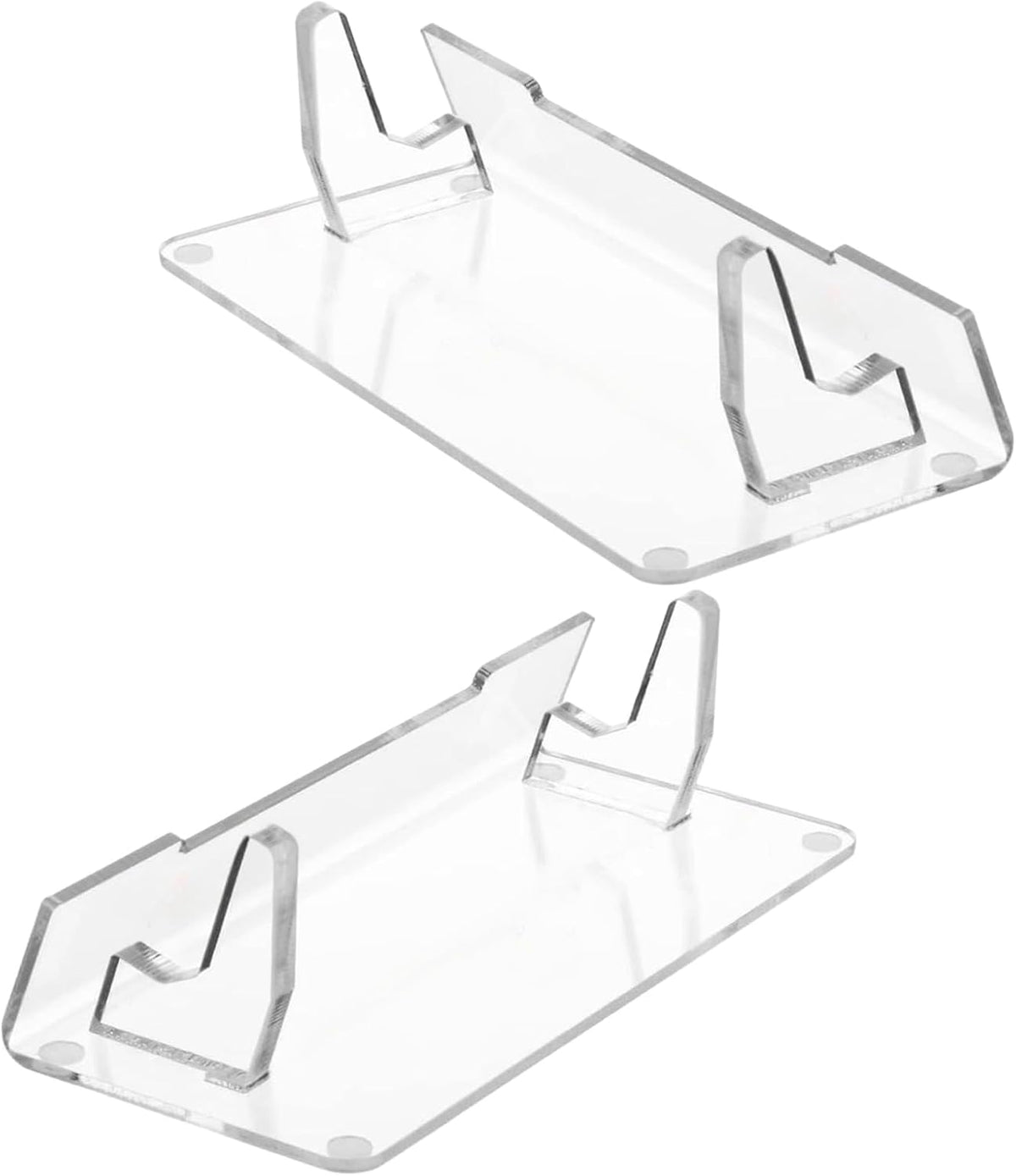 PANGBOER 2 Pcs Clear Game Console Holder and Accessories Storage Organizers High Clear Acrylic Stand - Image 4
