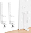 DOITOOL Pegboard Panel Support Tabletop Pegboard Stand Desk Mount Brackets for Panel Display Desk Clamp Bracket 2-piece Holder for Retail Shelving by DOITOOL