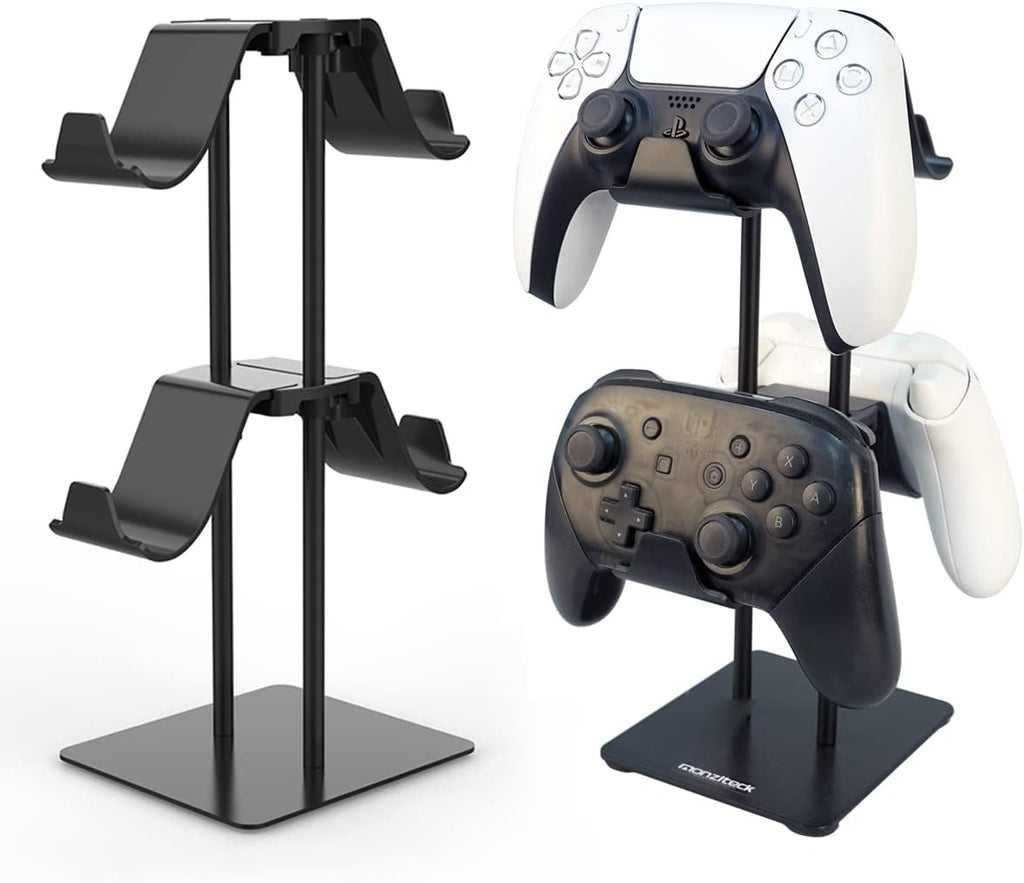 Monzlteck Desktop Controller Holder for PS4/PS5/Xbox ONE/Switch Pro/Headset, Controller Organizer,Gaming Accessories by Monzlteck