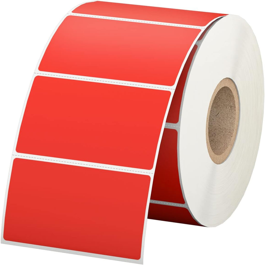 2.25" x 1.25" Red Direct Thermal Labels, Replacement for Self-Adhesive Address Shipping Barcode Thermal Stickers, Compatible with Rollo & Zebra Thermal Label Printer(1 Roll, 1000 Labels) by Anylabel