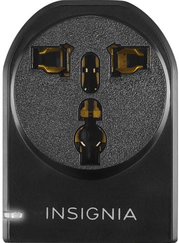 Insignia All-in-One Ground Travel Adapter Converter Series with USB Ports (Grounded Travel Adapter) by INSIGNIA