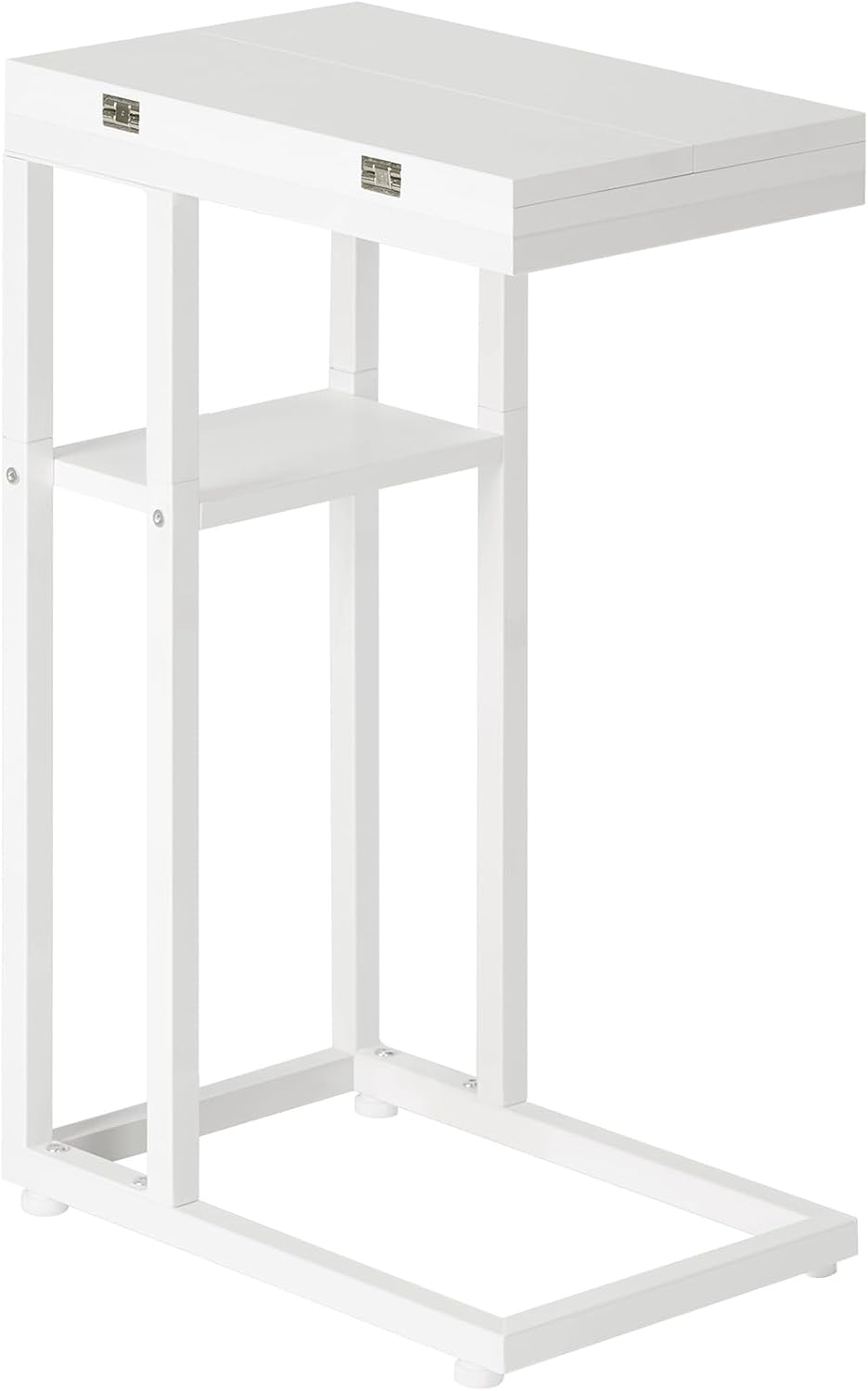 HOOBRO Foldable C Shaped End Table, C Shaped Side Table with Storage Shelf by HOOBRO