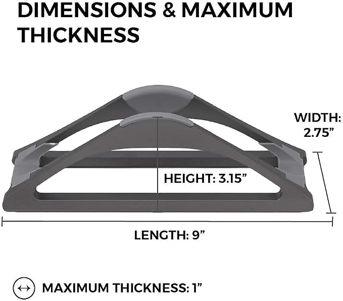 HumanCentric Vertical Laptop Stand for Desks Space Grey, MacBook Adjustable | Upright Adjustable Holder to Dock Apple MacBook Stand, and Other Laptops to Organize Work & Home Office, Automatic Grip - Image 6