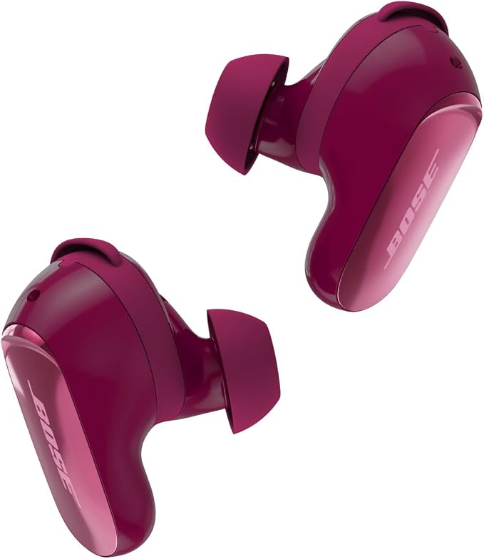 Bose QuietComfort Ultra Earbuds (2nd Gen) - Wireless Noise Cancelling Earbuds with Mic, Immersive Audio, USB-C Charging, Up to 6 Hours Battery, IPX4 Rating, Deep Plum - Limited Edition Color by Unknown