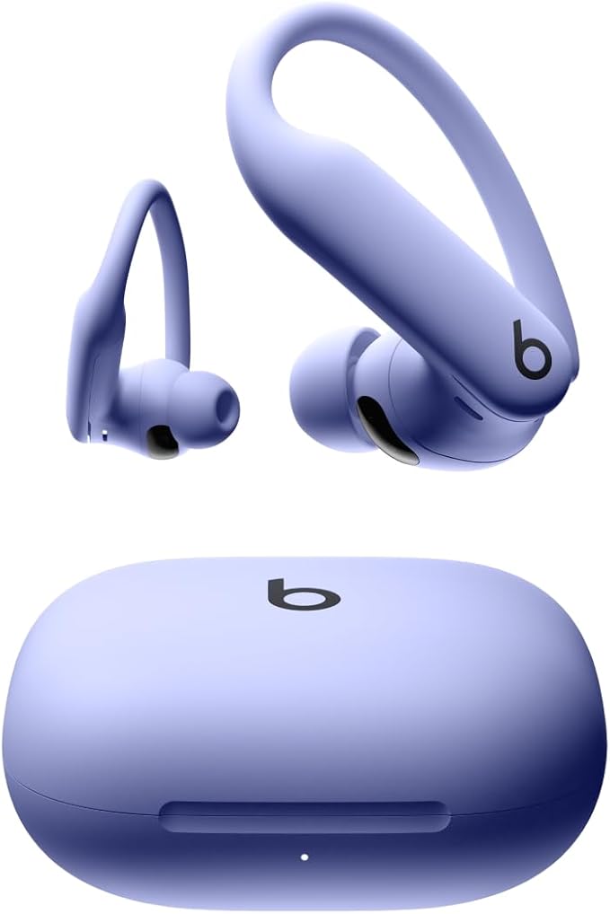 Beats Powerbeats Pro 2 - Wireless Noise Cancelling Workout Earbuds with Secure- Fit Earhooks, Up to 45-Hour Battery with Charging Case, Sweat & Water Resistant, Heart Rate Monitoring - Hyper Purple | H2 chip with ANC and biometric sensors for workouts,... by Beats