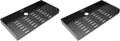 Metal Floating Wall Mounted Shelf Bracket for AV, TV Accessories, WiFi Router, TV Box, Cable Boxes, DVD Player, Games Consoles or Other Small Projectors (16.6 inches Width) (Pack of 2) by JINGCHENGMEI