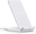Anker 313 Qi-Certified 10W Max Wireless Charger Stand | Fast Power for iPhone 15 / 14 / 13 / 12 / 11 / X / 8, Galaxy S23 / S22, and More (Micro-USB Cable, Adapter Not Included) by Unknown