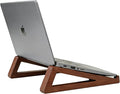 Bamboo Wooden Laptop Stand, Portable Wood Laptop Stand for Desk Tablet with Carry Pouch, Compact Travel Laptop Stand with Protective Silicone Pads, Suitable for Laptops and Tablets by GcwJovialite