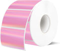 2.25"x1.25" Thermal Labels, Holographic Pink Thermal Labels- Strong Adhesive Thermasl Stickers for Small Business, Shipping, Mailing, Price Tag, Non BPA&BPS/ 300 Labels by Yegawen