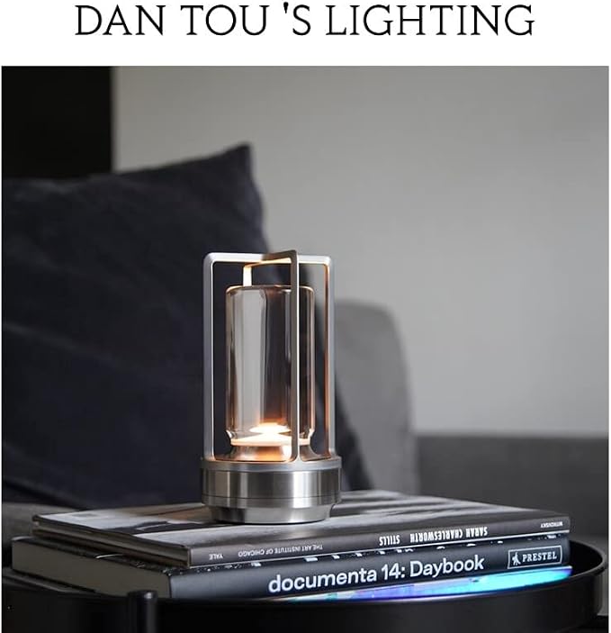 Rechargeable Cordless Small Metal Table Lamp, Stepless Dimming, 3-Color | Silver, 2600mAh Battery, Portable LED Desk Light, Cute, Suitable for Indoor/Outdoor/Restaurant/Bedroom/Bar/Coffee/Camping - Image 4