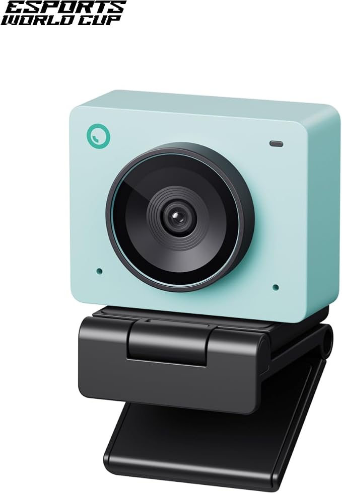 OBSBOT Meet 2-4K Webcam for PC with 1/2" Sensor, AI Framing & Autofocus | Beauty Mode, Lightweight, Gesture Control, HDR, Dual Microphone, 60 FPS, Web Cam for Streaming, Meeting,Gaming.(Aurora Green) - Image 2