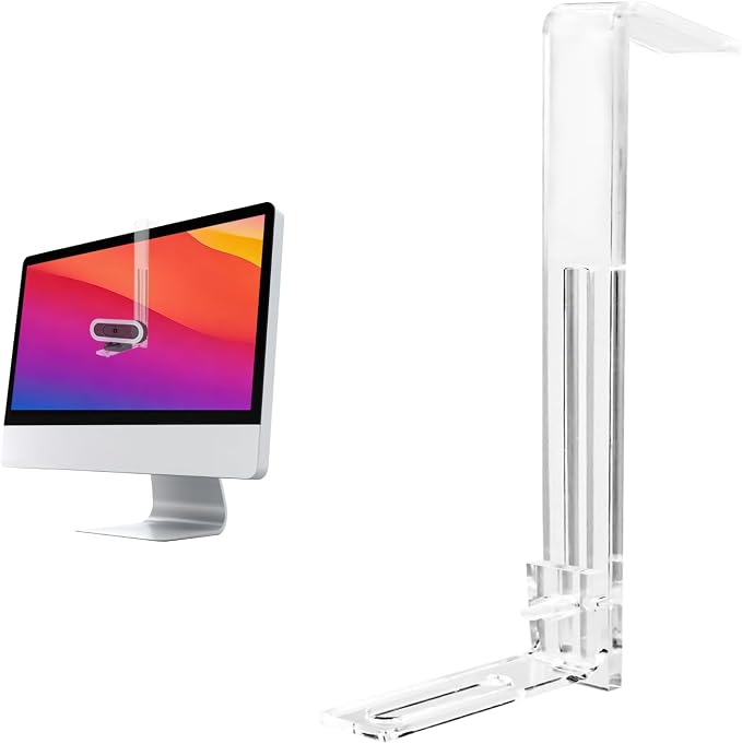 Webcam Mount for Monitor,1/4" Screw Universal Clip-On Holder | for Logitech Brio,OBSBOT,Nexigo Webcams,New upgrade, width 3CM ,supports monitors 13-35 inches (0.2-0.98 inches thick) by Svcouok