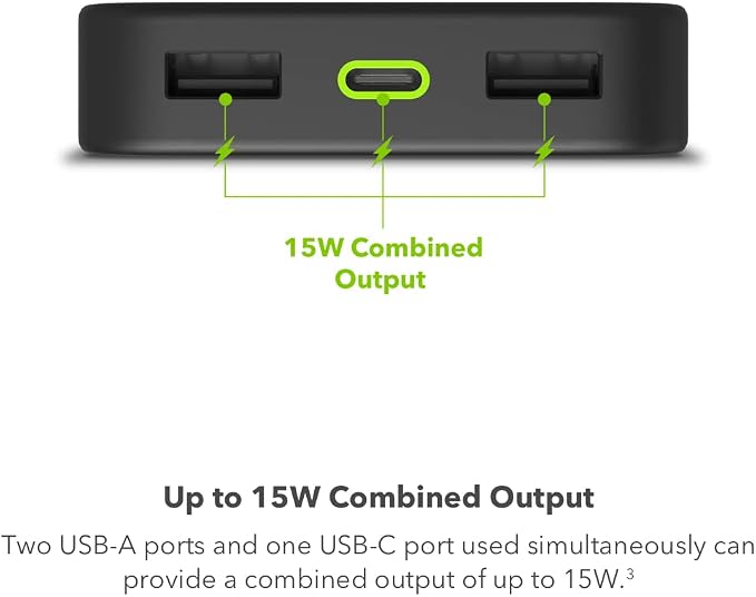 mophie Powerstation 2023 with PD Power Bank - 10,000 mAh Large Internal Battery, (2) USB-A Port and (1) 20W USB-C PD Fast Charging Input/Output Port, Travel-Friendly - Image 4