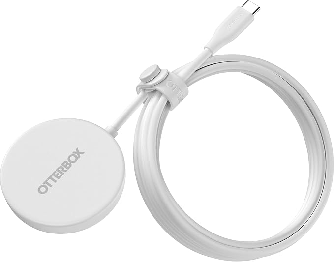 OtterBox Compact Wireless 25W Charging Pad - White | MagSafe & Qi2 Compatible Charging Pad w/ Kickstand - Image 2
