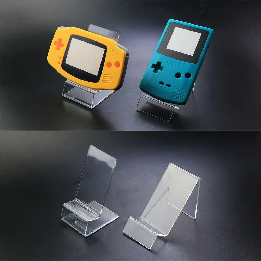 Console Exhibition Bracket for GB GBP GBC GBA PSP PSV 3DS 2DS Clear Plastic Stand Shelf Window Counter Display Showcase (A) by Kocak Gold