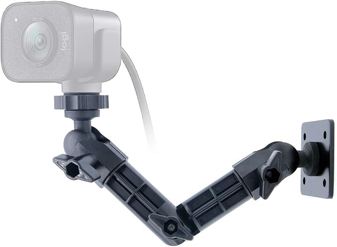 Brio Webcam Mount, Wall Stand Holder Compatible with Logitech C920x C925e C922x C920 C930e C615 Brio StreamCam MX-Brio 4K Webcams - Image 8