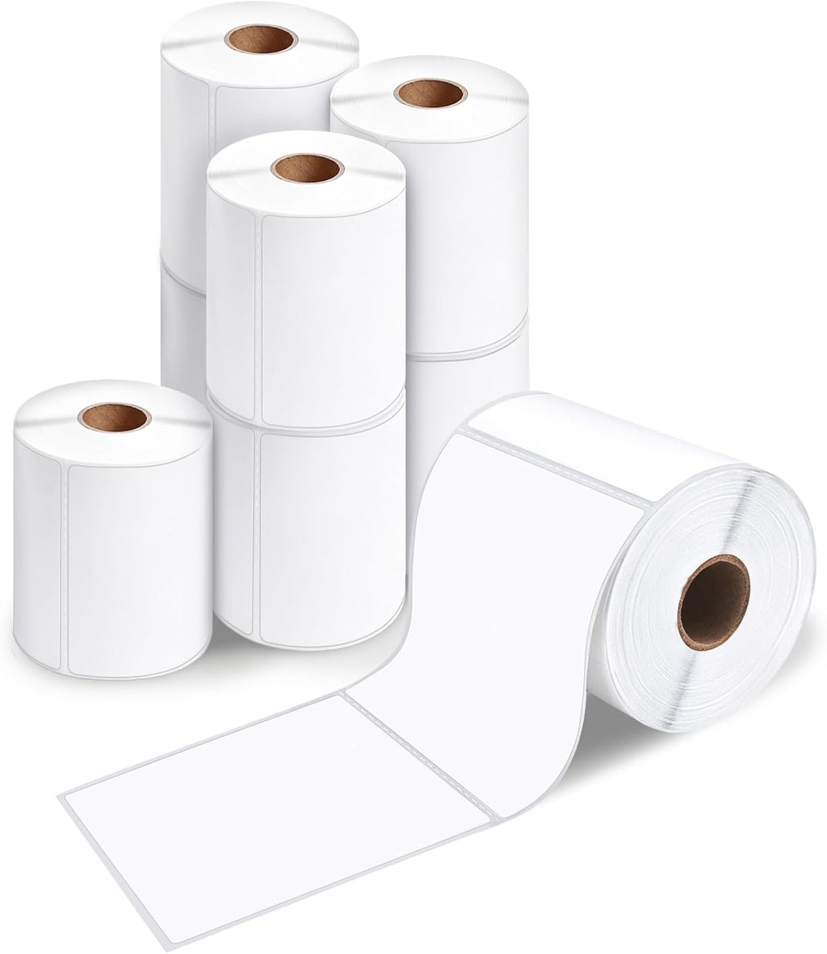 ESSENTIAL 4" x 4" Direct Thermal Shipping Labels (2800 Labels, 8 Rolls) by ESSENTIAL