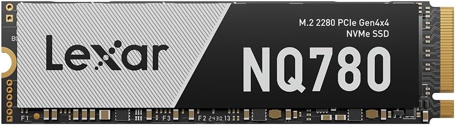 Lexar 2TB NQ780 Internal NVMe SSD, 7000/5000 MB/s, M.2 2280, PCIe Gen 4x4 by Lexar