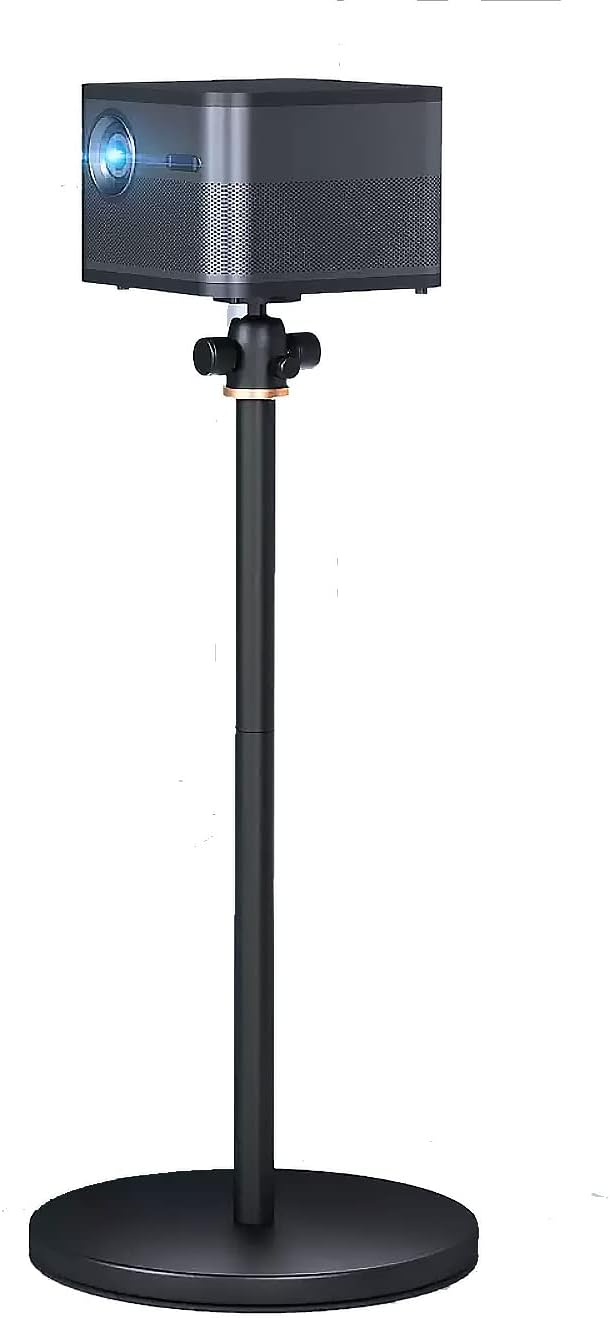 Projector Stand, Universal Projector Mount, 360° Rotatable, Height Adjustable, Projector Ceiling Mount Compatible with Video Projector Vlog DVR Camera for Home Office by HIBORI