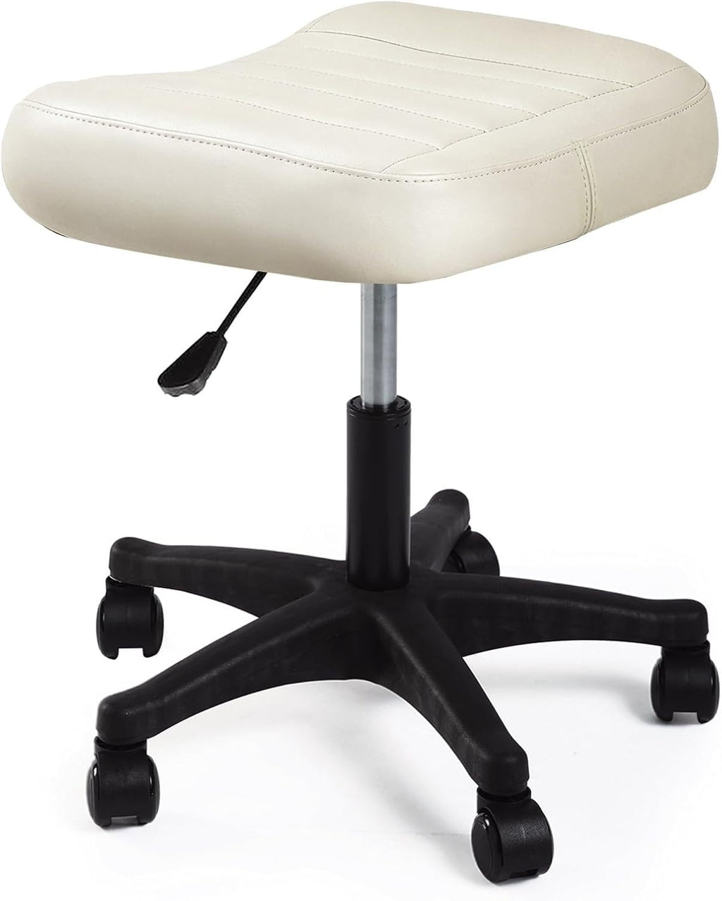 Ergonomic Adjustable Under Desk Footrest,Ottoman with Wheels by LIMKOMES