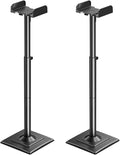 Speaker Stands Pair, 34"-43.3" Height Adjustable, Max 11 lbs, Cable Conceal | Speaker Stand for Surround Sound, Sturdy Spring-Loaded Floor Standing for Satellite Rear Bookshelf Speaker by ELIVED