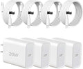 USB C Charger Block Fast Charging,4 Pack Type C Wall Charger for iPhone 17/16/15 by Unknown