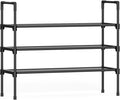 Kitsure 3 Tier Shoe Rack, Shoe Organizer, 32.2" Wide, Black | Space-Saving Shoe Storage, Shoe Shelf for Closet, Entryway, Bedroom, Living Room, Zapateras Organizer by Kitsure
