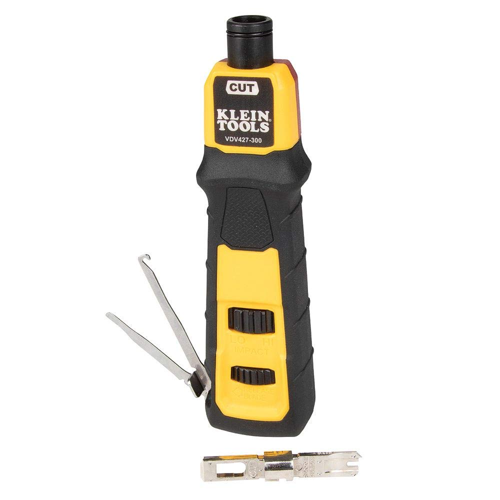 Klein Tools VDV501-851 Cable Tester Kit & Impact Punchdown Tool with 66/110 Blade & Klein Tools VDV226-110 Ratcheting Modular Data Cable Crimper/Wire Stripper/Wire Cutter - Image 4
