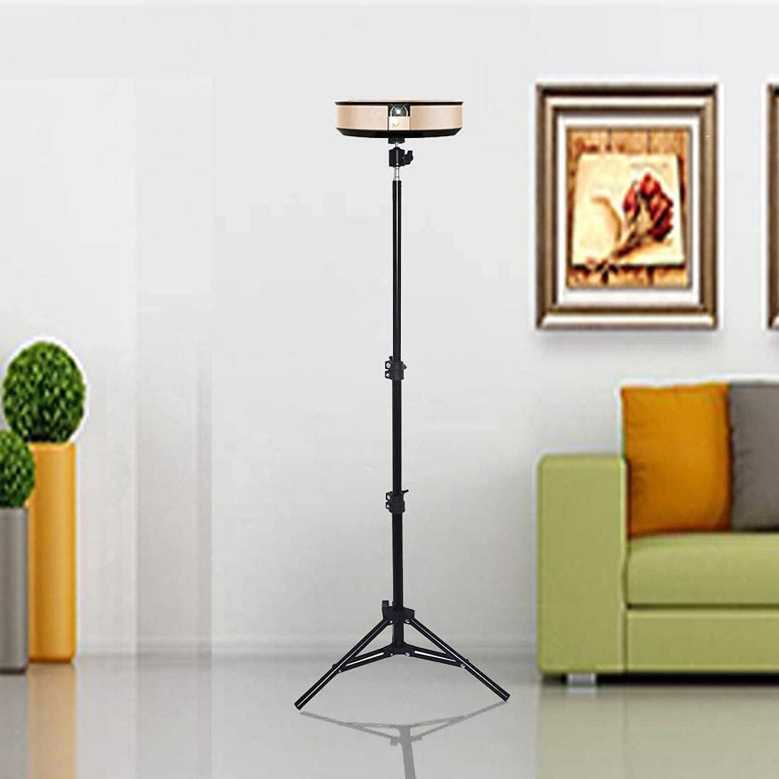 Projector Floor Stand, Portable Tripod Mount - Folding Stand for Projector, Camera, Webcam (18" to 40") - Supports Up to 3lbs (1.5kgs) - Image 6