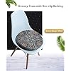 Sigmat Memory Foam Seat Cushion Anti-Slip Soft Round Stool Cushion Chair Pad 20 Inch Graphic - Image 4