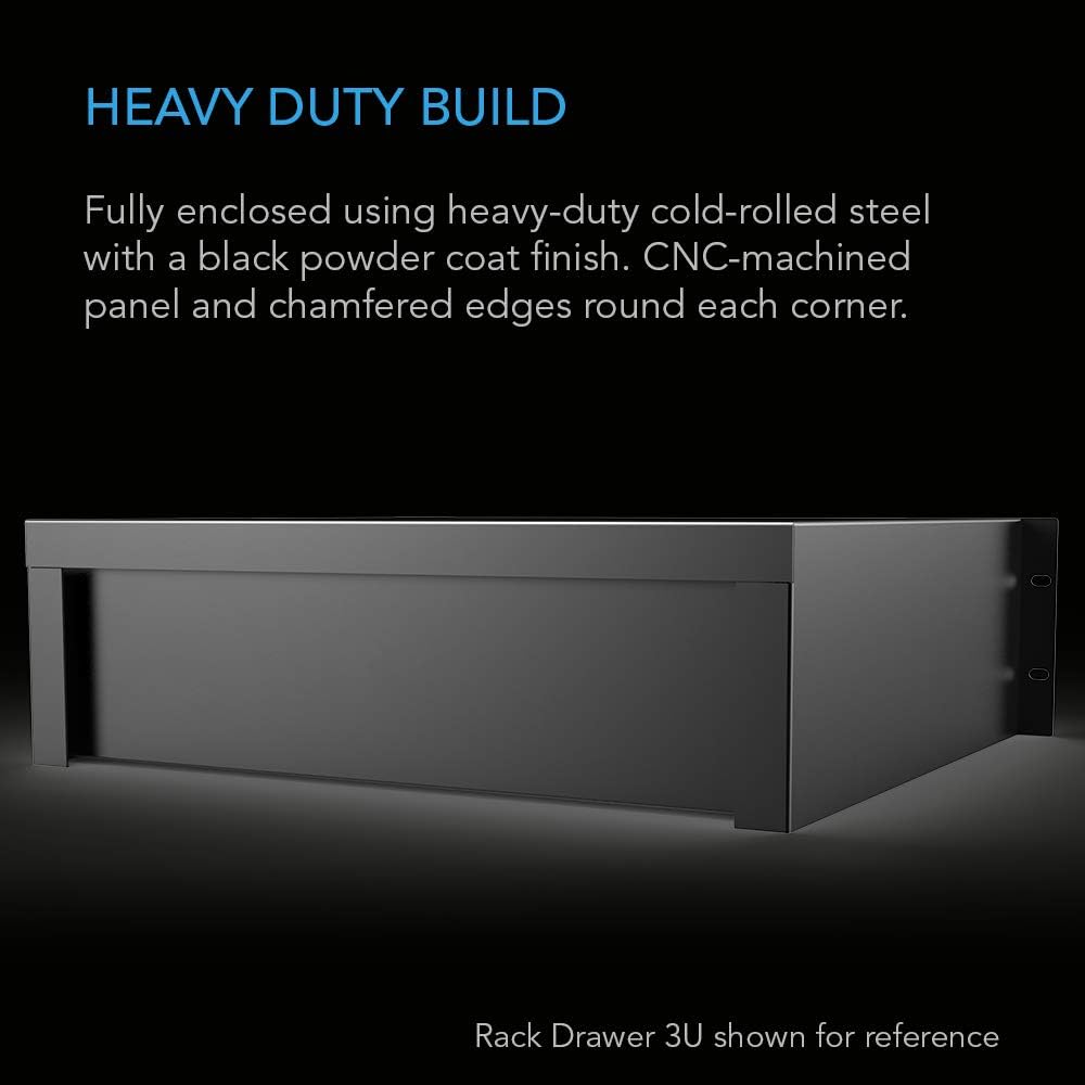 AC Infinity Rack Mount Drawer 4U, Locking Storage for 19" Server & AV Racks - Image 4