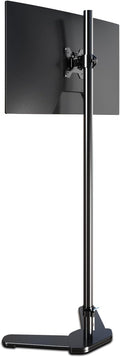 Pholiten Single Tall Monitor Mount with 47 inch Pole,Floor Computer Stand | Extra Long Free-Standing Monitor Mount, Support 13 to 27 inch Screen, 22lbs by PholitenMonitorArm