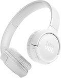 JBL Tune 520BT - Wireless On-Ear Headphones, Up to 57H Battery Life and Speed Charge, Lightweight, Comfortable and Foldable Design, Hands-Free Calls with Voice Aware (White) by JBL