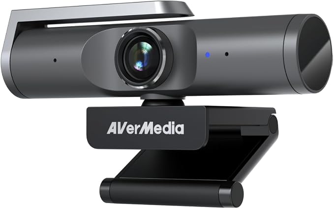 AVerMedia PW515 4K Ultra HD Business Webcam with Microphone for PC/Desktop/Laptop/Mac, with AI Auto Framing for Streaming, Meeting, Video Calls, Sony Sensor, Works with Teams, Zoom, Google Meet, OBS by AVerMedia