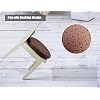 Sigmat Memory Foam Seat Cushion Anti-Slip Soft Round Stool Cushion Chair Pad 20 Inch Camel - Image 2