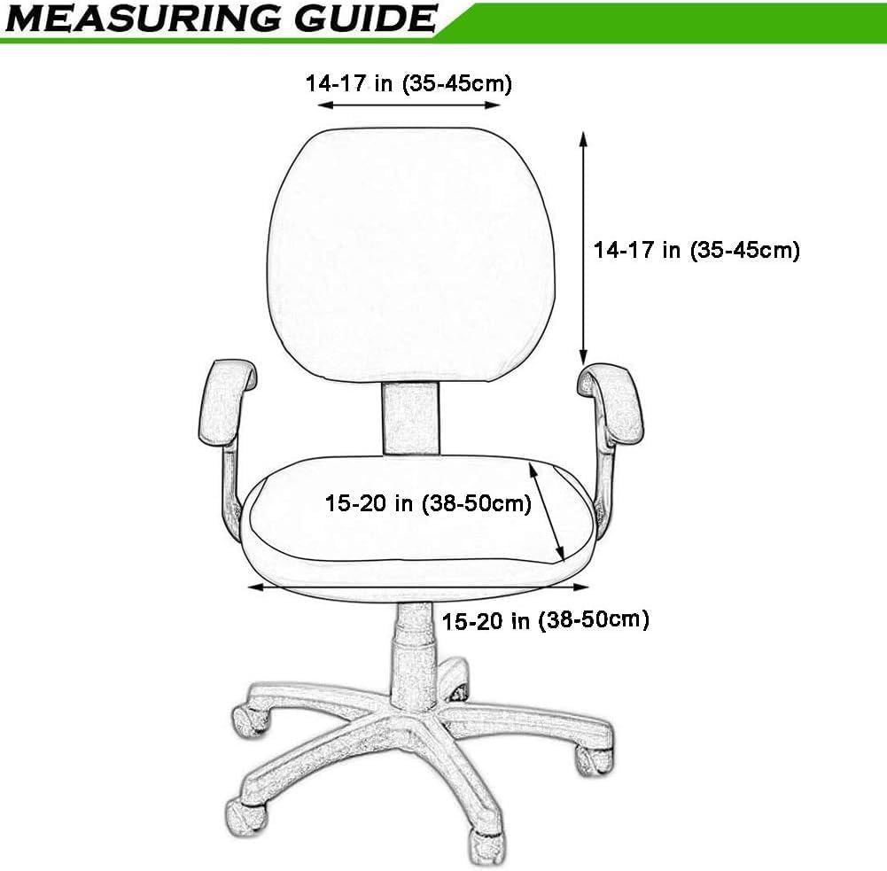 Smiry Office Computer Chair Covers for Desk Rotating Chair Protector - Image 5